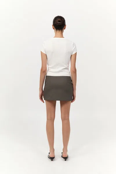 St Agni Utility Pocket Mini Skirt In Khaki