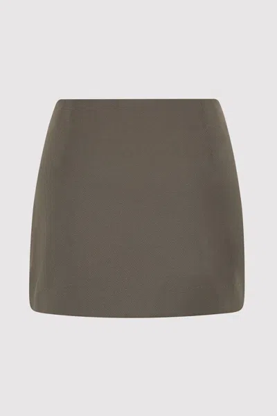 St Agni Utility Pocket Mini Skirt In Khaki