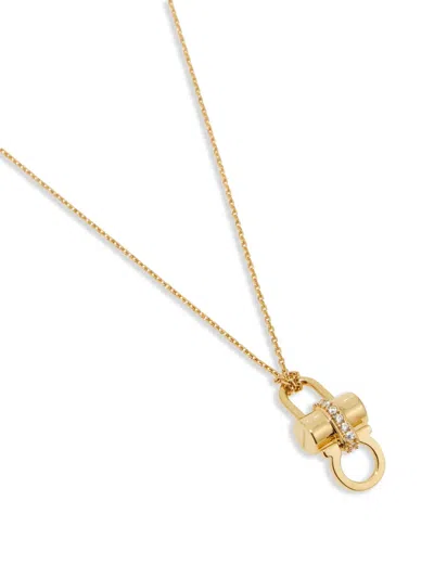 Ferragamo Women Necklace With Padlock In Gold