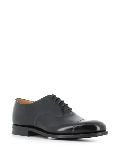 Church's Polished Leather Lace-up Shoes In Black