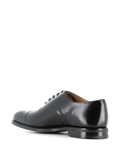 Church's Polished Leather Lace-up Shoes In Black