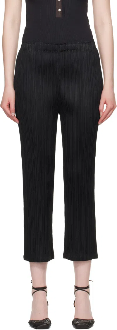 Issey Miyake Black Monthly Colors May Trousers