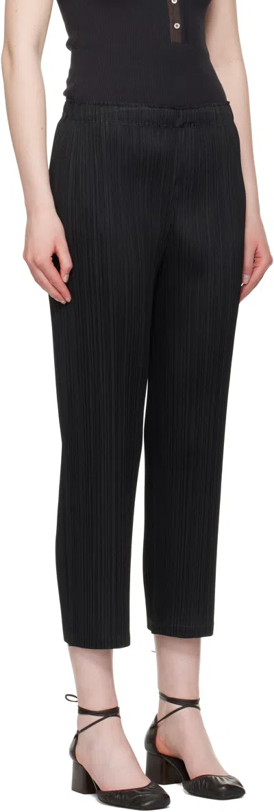 Issey Miyake Black Monthly Colors May Trousers