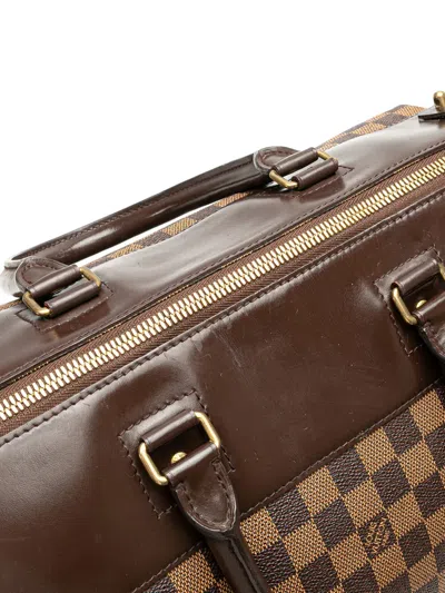 Pre-owned Louis Vuitton 2004 Damier Ebene Greenwich Pm Travel Bag