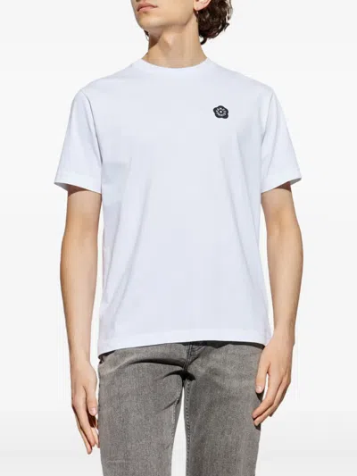 Kenzo White Cotton T-shirt In White