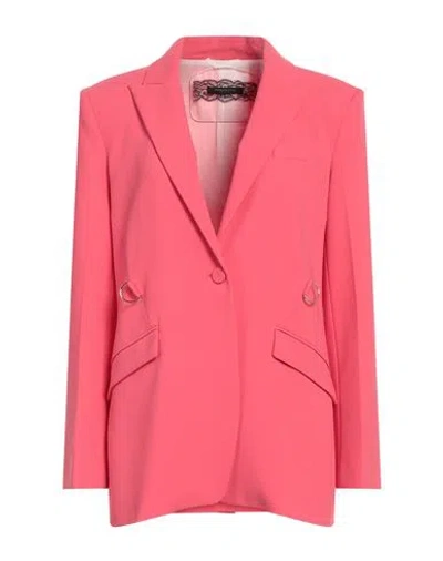 Patrizia Pepe Sera Woman Blazer Coral Size 8 Polyester, Elastane