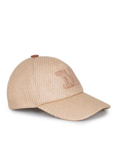 Max Mara Baseball Cap In Brown