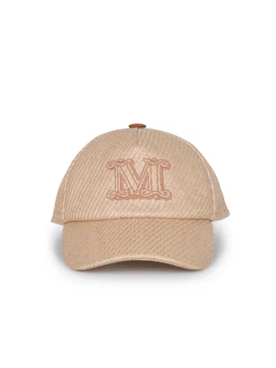 Max Mara Baseball Cap In Brown