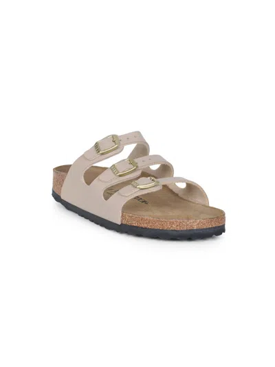 Birkenstock Slippers "florida" In Eco Leather Birko Flor In Gold