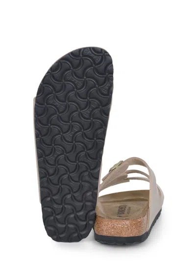 Birkenstock Slippers "florida" In Eco Leather Birko Flor In Gold