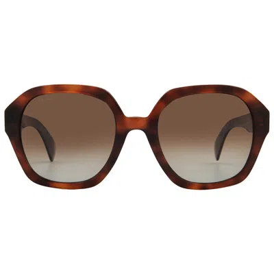 Rag & Bone Brown Gradient Square Ladies Sunglasses Rnb1063/s 0086/la 53