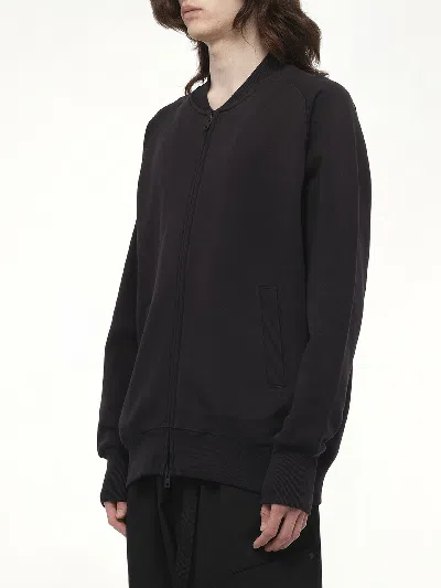 Y-3 Adidas Logo Cotton Sweatshirt In Black