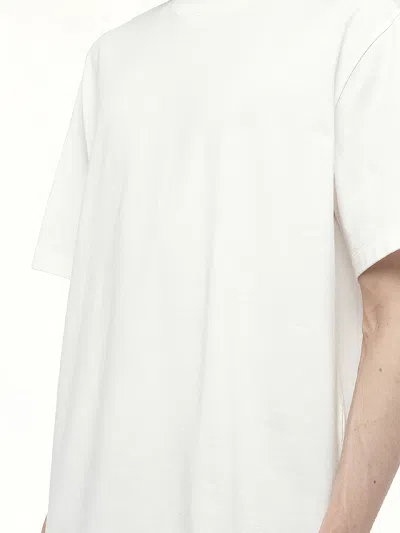 Y-3 White Logo-print T-shirt In White