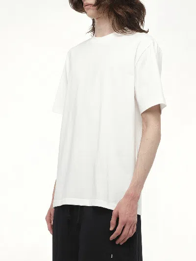 Y-3 White Logo-print T-shirt In White