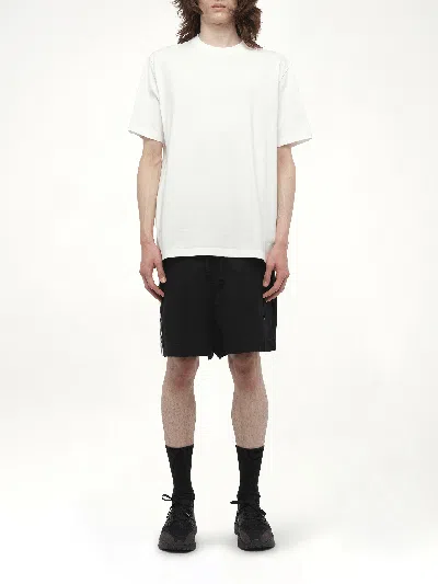 Y-3 White Logo-print T-shirt In White