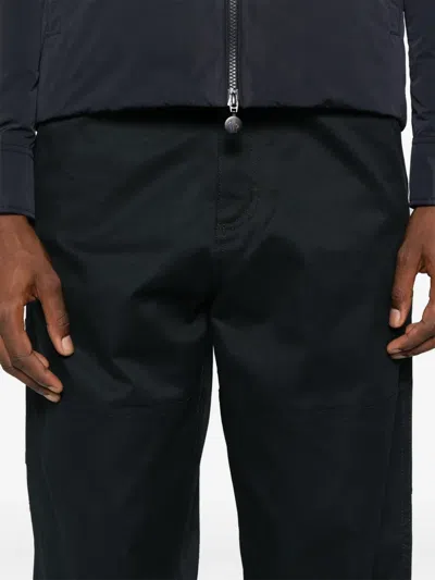 Moncler Straight-leg Chino Pants In Black