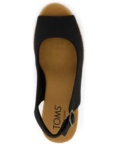 Toms Women's Camilla Peep Toe Wedge Sandals