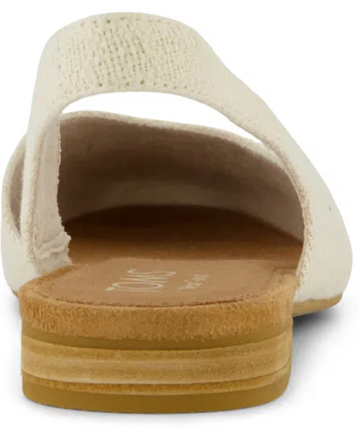 Toms Women's Alene Slingback Flat Two Tone Slub In Neutral