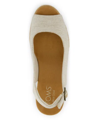 Toms Women's Camilla Peep Toe Wedge Sandals