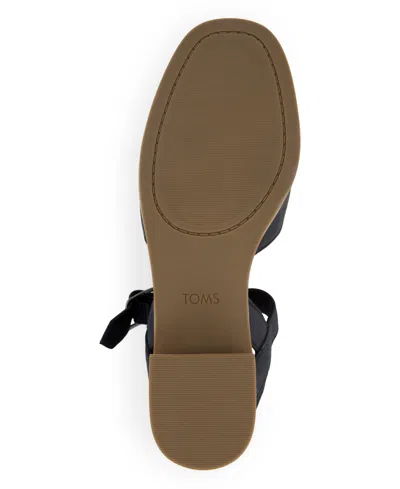 Toms Women's Jaclyn Leather Heel In Black