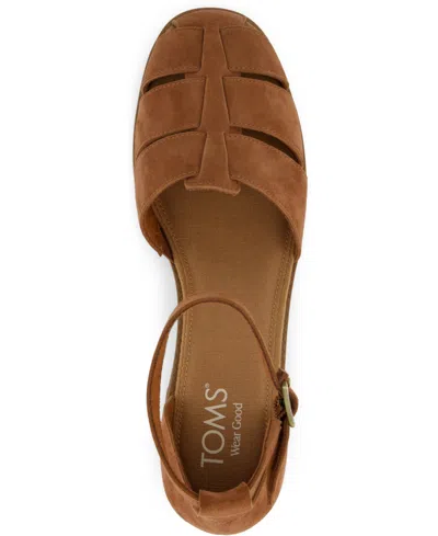 Toms Women's Jaclyn Fisherman Heel Amber Kid Suede