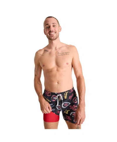 Chubbies Men's 5.5" Black San Francisco 49ers The Neon Lined Classic Swim Trunks In Gold
