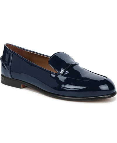Franco Sarto Women's Mirabelle Almond Toe Loafers In Blue