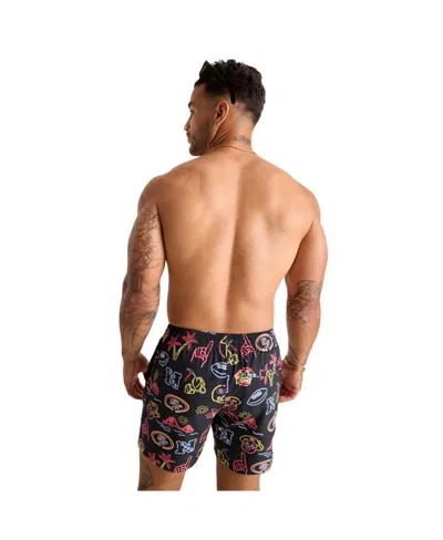 Chubbies Men's 5.5" Black San Francisco 49ers The Neon Lined Classic Swim Trunks
