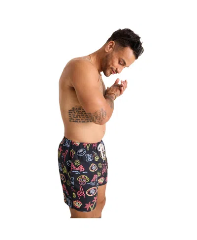 Chubbies Men's 5.5" Black San Francisco 49ers The Neon Lined Classic Swim Trunks