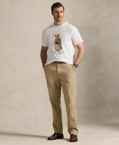 Polo Ralph Lauren White Polo Bear T-shirt Custom Slim-fit