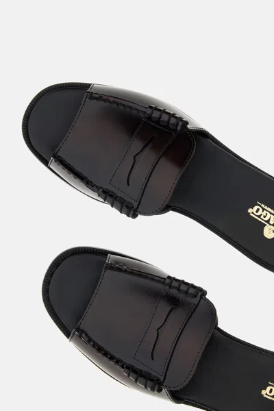 Sebago Dan Slide Womens Moccasin In Black