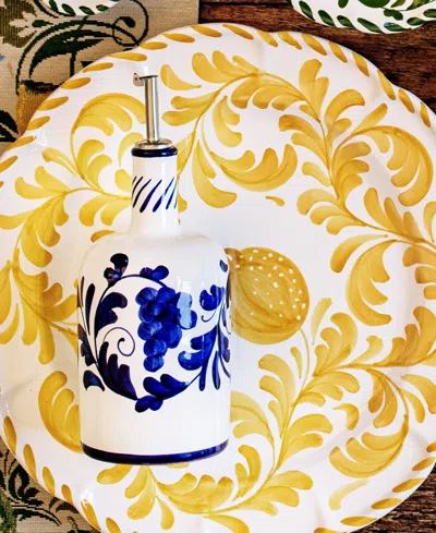 Vietri Arezzo Yellow Round Platter