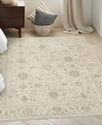 Nourison Home Shadows Shw07 5'3"x7'3" Area Rug In Neutral