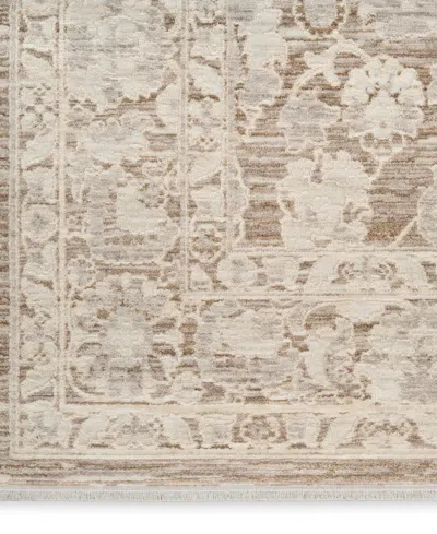 Nourison Home Shadows Shw03 5'3"x7'3" Area Rug In Brown