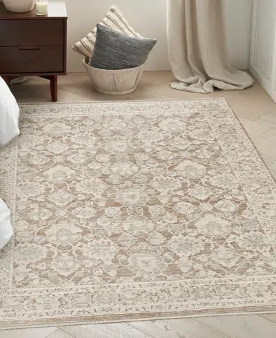 Nourison Home Shadows Shw03 5'3"x7'3" Area Rug In Brown