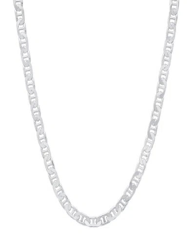 Steeltime Unisex Sterling Silver Mariner Superflat Necklace