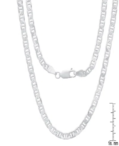 Steeltime Unisex Sterling Silver Mariner Superflat Necklace