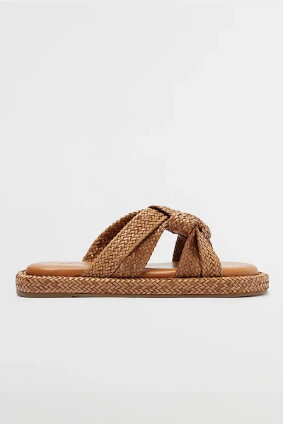 Schutz Kali Braided Sandal In Brown, Women's At Urban Outfitters