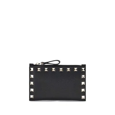 Valentino Garavani Rockstud Wallet In Black