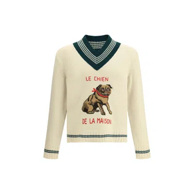 Valentino Garavanile Chien De La Maison Sweater In Neutral