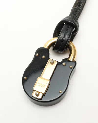Loewe Charm Key Ring In Black