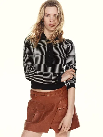 Frame The Scout Short In Copper In Burgundy