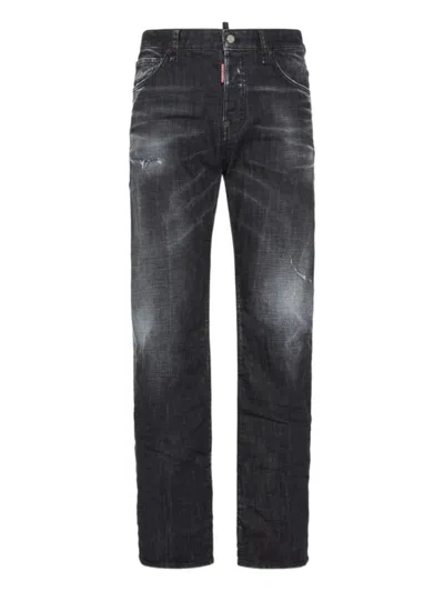 Dsquared2 Dsquared Men Straight Jeans In Black