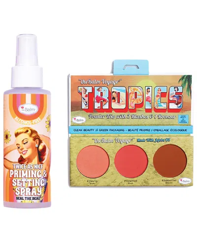 The Balm Thebalm Tropics Setting Powder Trio & Setting Spray Set