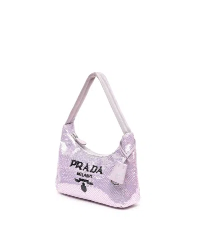 Prada Re-edition 2000 Sequin Hobo Bag