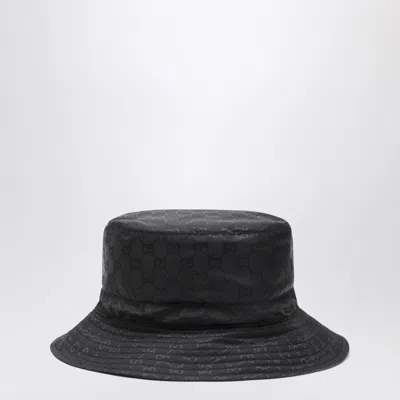 Gucci Women Reversible Gg Nylon Bucket Hat In Black