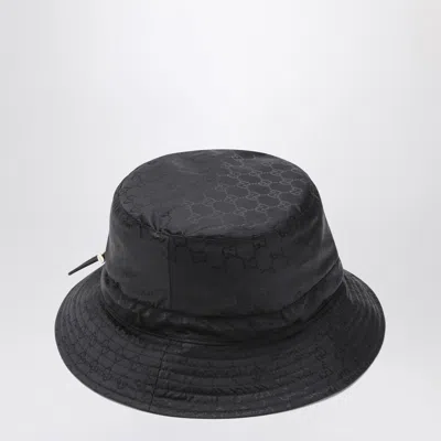 Gucci Women Reversible Gg Nylon Bucket Hat In Black