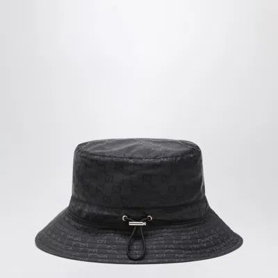 Gucci Women Reversible Gg Nylon Bucket Hat In Black