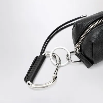 Prada Black Leather Bag Charm Men