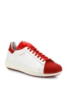 MONCLER Leather Lace-Up Sneakers